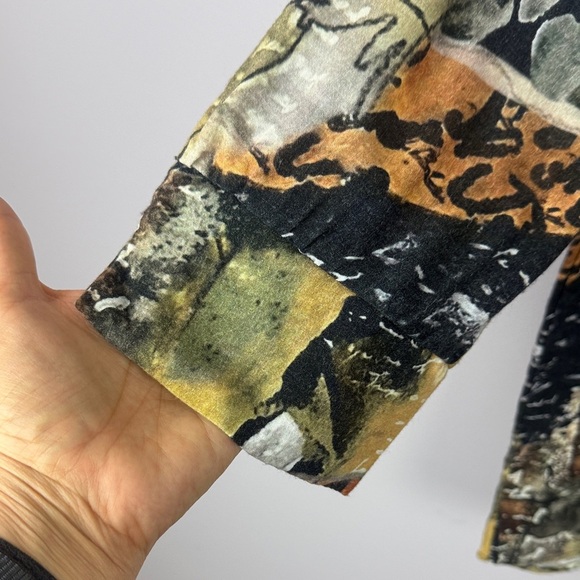 Simply Arts by Dolcezza Graphic Artistic Long Sleeve Tunic Blouse Size XXL - Picture 5 of 14